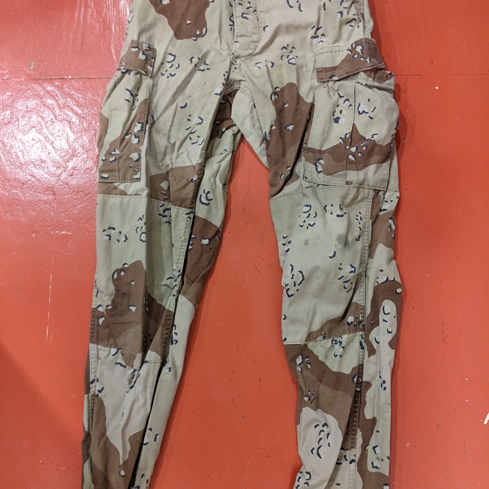 Tan Brown Cargo Pants with Modern Camouflage